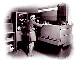 Founder, Malcolm Schneer from the early years EDM machining
